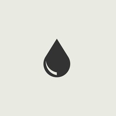 Drop vector icon illustration sign