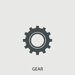 Gear vector icon illustration sign