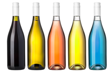 Set of wine  bottles