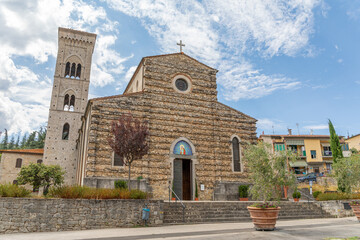 Chiesa di San Sigismondo, à Gaiole in Chianti - obrazy, fototapety, plakaty