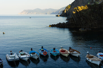 Boats on the sea, Cinque Terre