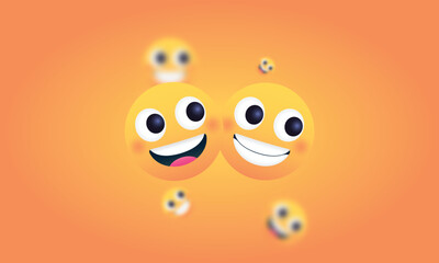 funny emoji faces design