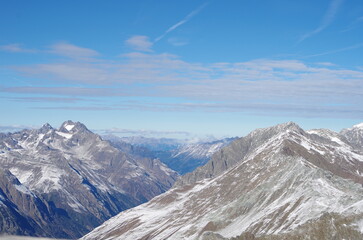 snow covered mountains