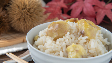 和食の栗ごはん・栗飯｜秋の味覚