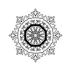 Fototapeta premium Mandala tattoo design. Vector graphics. World order. Mandala.