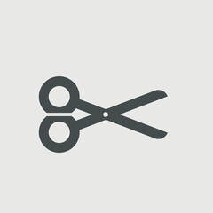 Scissors vector icon illustration sign