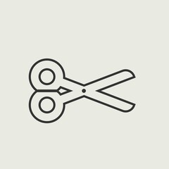 Scissors vector icon illustration sign