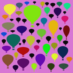 background with balloons