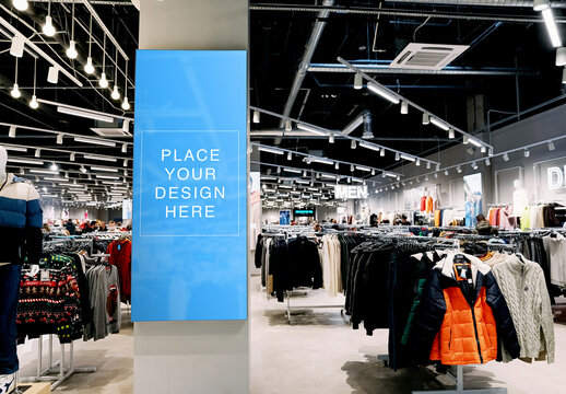 Clothes Store Banner Template Mockup
