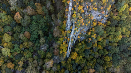 Seneca rock (fall color) - West Virginia