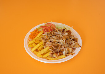 rollo chiken kebab al plato 