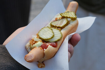 danish hot dog