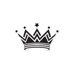 crown icon logo vector design template