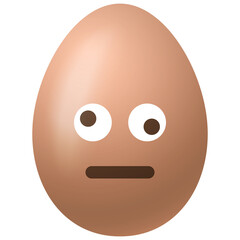 Happy Easter, easter eggs with cute smiling emoji face illustration