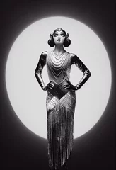 Abstraktes Porträt eines schönen fiktiven Mädchens. Modische süße Frau. Kreatives schönes Mädchen © designprojects