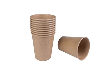 some paper cups