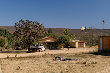 scenes in a small village in central brazil