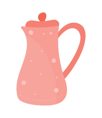 teapot pink utensil