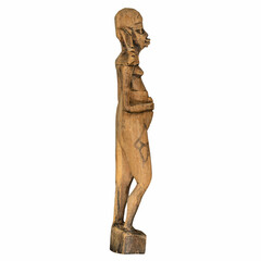 Native wooden art figurine