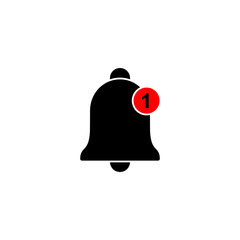Bell Icon vector illustration. Notification sign and symbol for web site design