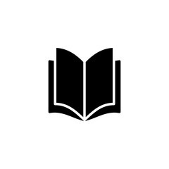 Book icon vector illustration. open book sign and symbol. ebook icon