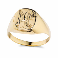 Antique signet gold ring