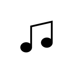 Music icon vector illustration. note music sign and symbol