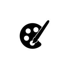 Paint icon vector illustration. paint brush sign and symbol. paint roller icon vector