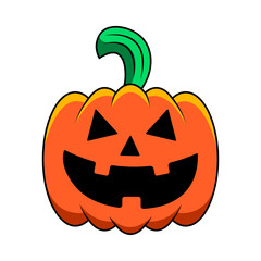 Isolated pumpkin hallowen vector illustration