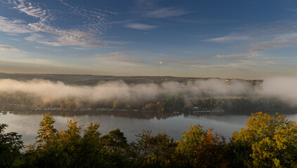 misty morning on the river