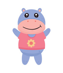 cute hippo kawaii