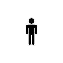 Man icon vector illustration. male sign and symbol. human symbol
