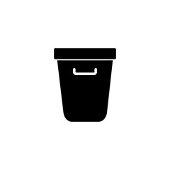Trash icon vector illustration. trash can icon. delete sign and symbol.