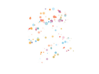 A group of transparent colored balls in PNG format.
