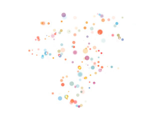 A group of transparent colored balls in PNG format.