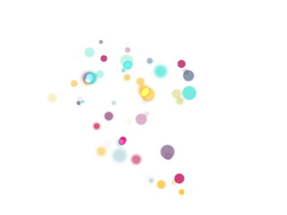 A group of transparent colored balls in PNG format.