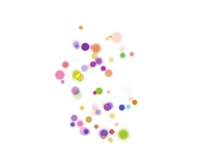 A group of transparent colored balls in PNG format.