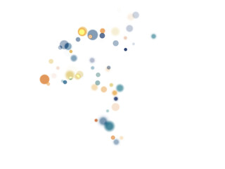 A group of transparent colored balls in PNG format.