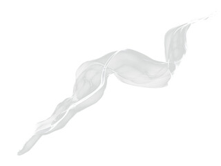 Abstract transparent PNG figure, airy and flowing.