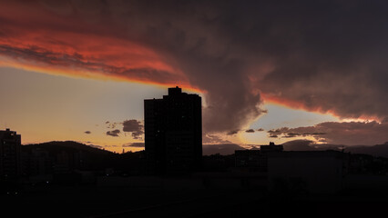Fototapeta premium City skyline at the dusk