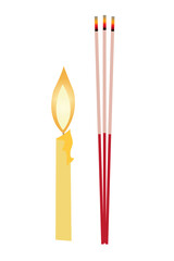incense and candles