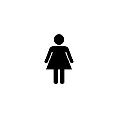 Female icon vector illustration. woman sign and symbol