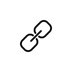 Link icon vector illustration. Hyperlink chain sign and symbol