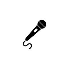 Microphone icon vector illustration. karaoke sign and symbol