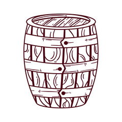 wooden barrel old