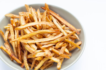 Crispy banana sticks. Fruit snack