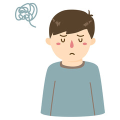 mental health face illustration