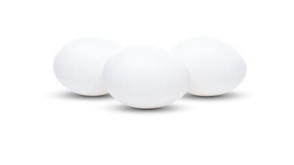 Transparent PNG Three Eggs with Shadows.
