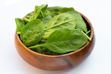Spinach leaves. Extremely nutrient-rich vegetable