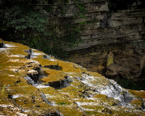 waterfall in the mountains